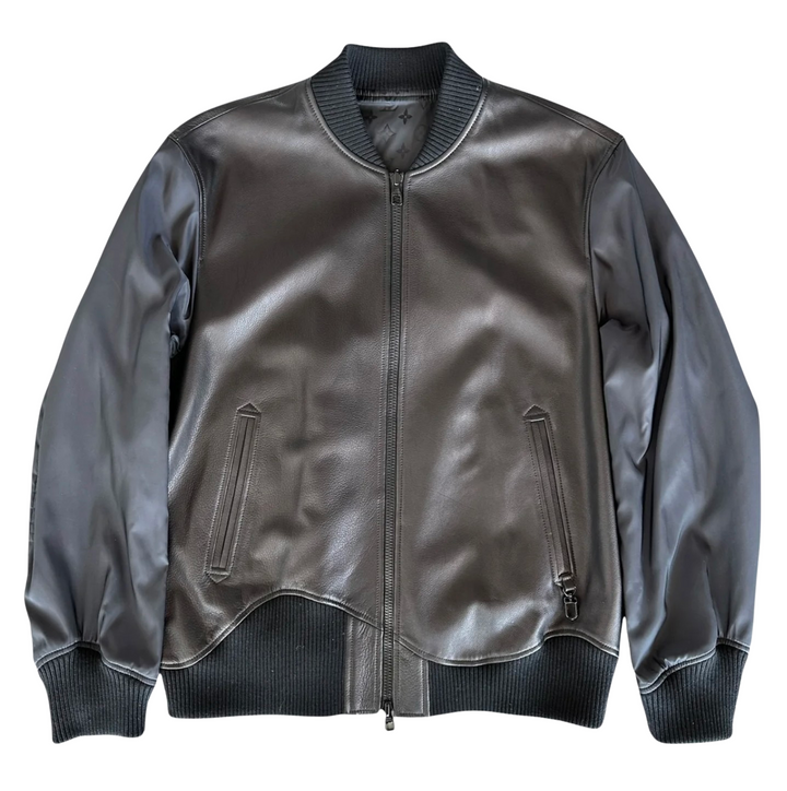 Louis Vuitton 'Black' Leather Reversible Monogram Jacket