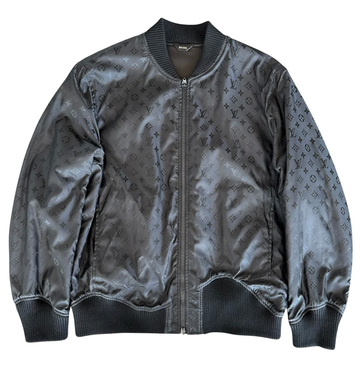 Louis Vuitton 'Black' Leather Reversible Monogram Jacket