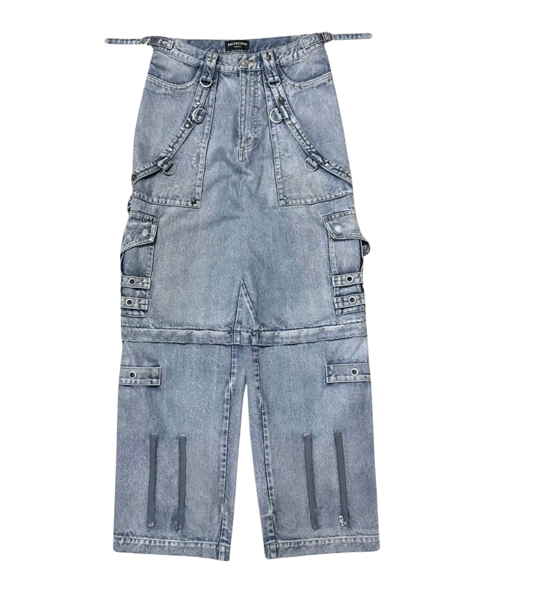 Balenciaga 'Pale Blue' Raver Pants