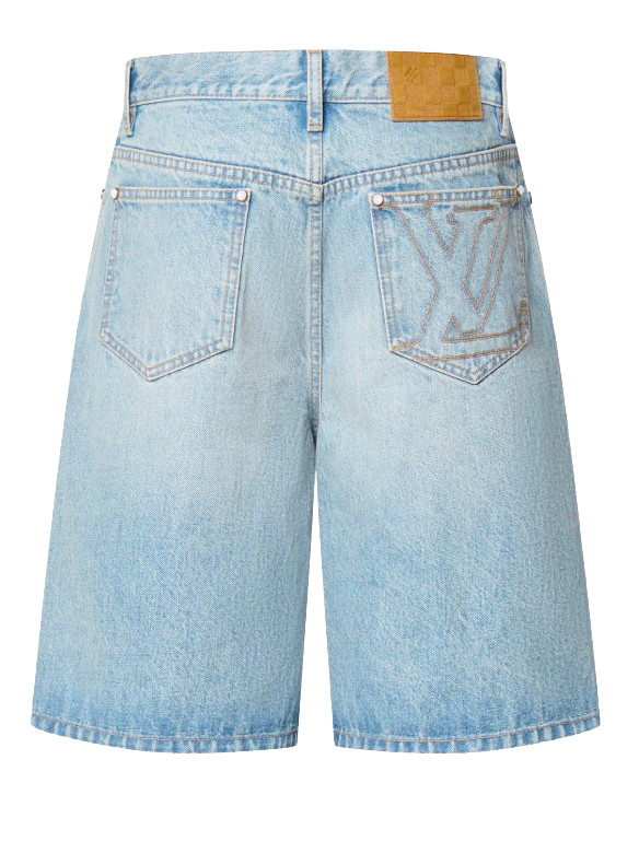 Louis Vuitton Light Wash Denim Shorts