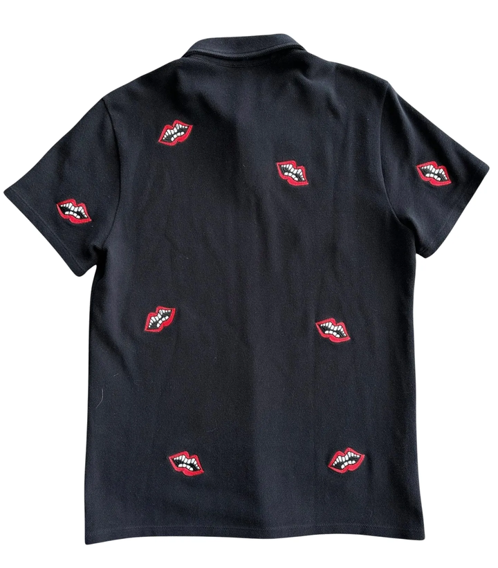 Chrome Hearts 'Chomper' Black Polo Collar Shirt