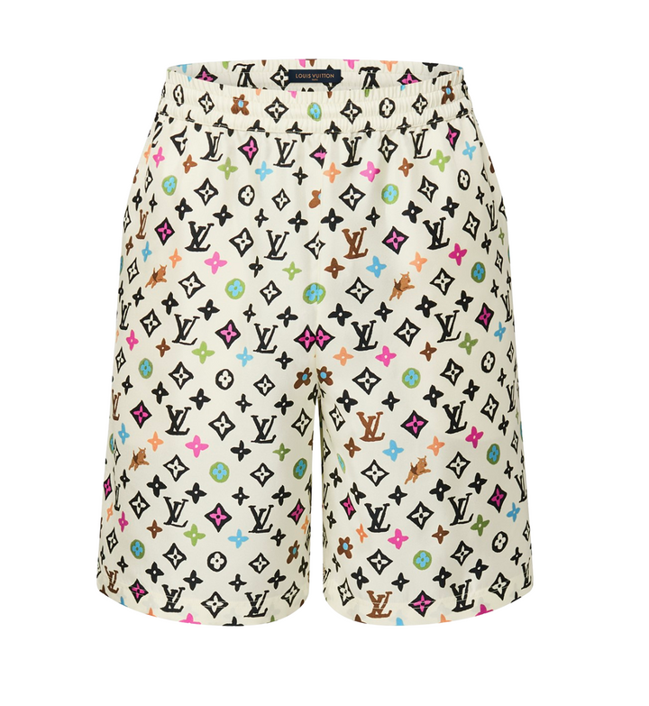 Louis Vuitton 'Craggy' Silk Shorts