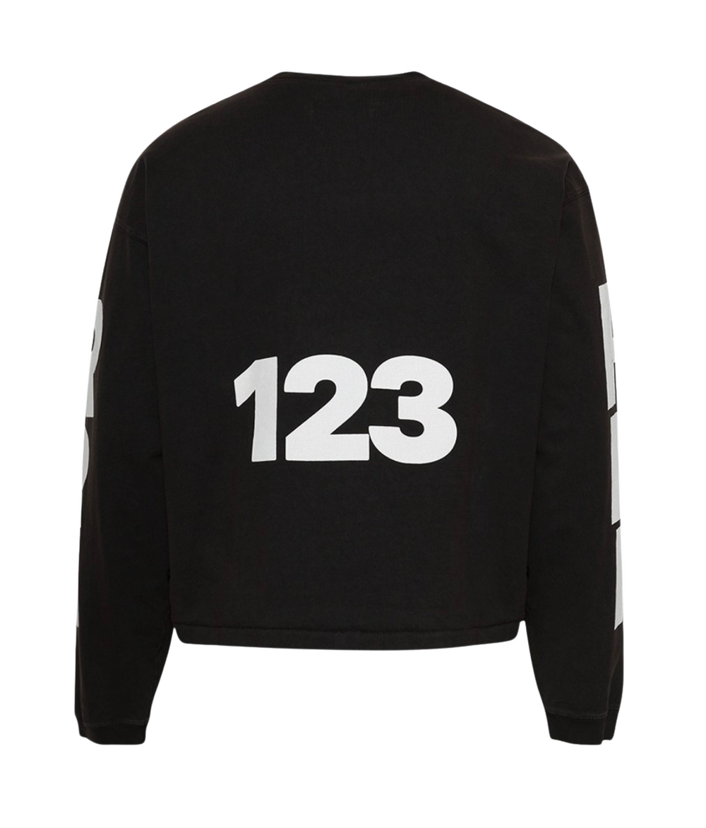 Rivington roi Rebis 'USO 123 CVA' Black Longsleeve Tee