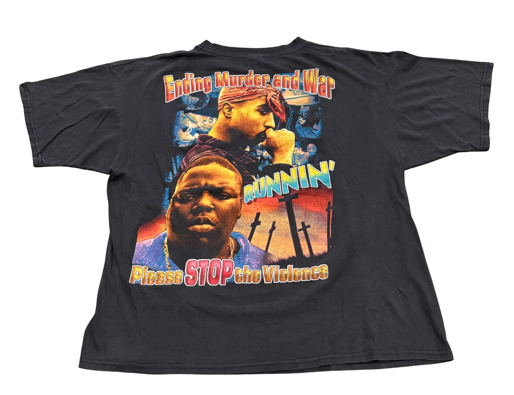 Notorious B.I.G. x Tupac Shakur 'Runnin' Vintage Tee
