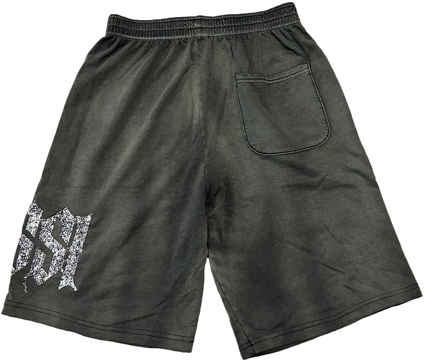 Bossi 'White Flame' Black Fade Shorts