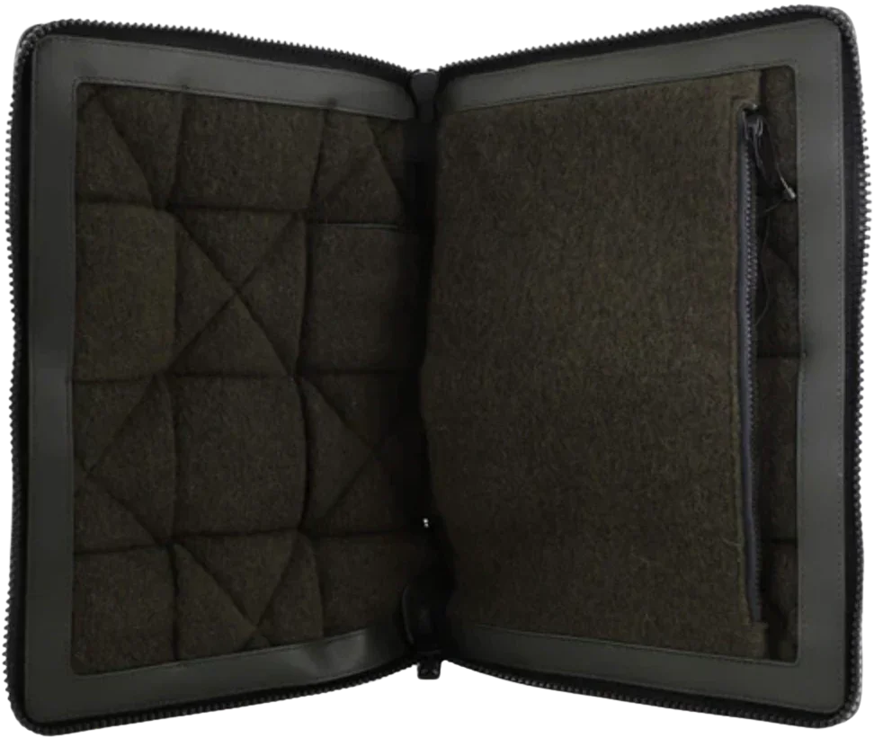 Bottega Veneta 'Olive Green' Padded Intrecciato Laptop Pouch