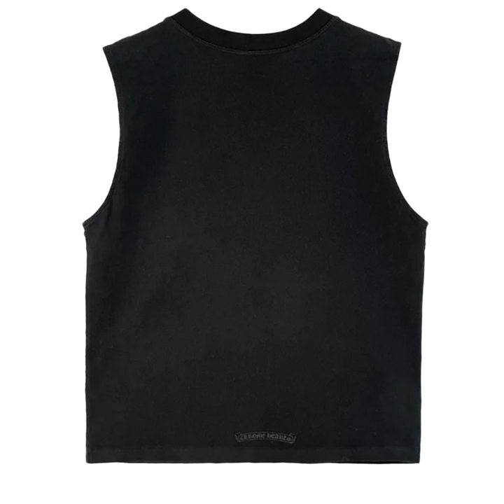 Chrome Hearts 'Triple Velvet Cross Hollywood' Black Tank Top