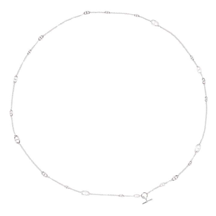 Hermès 'Sterling SIlver' Farandole Necklace 160cm