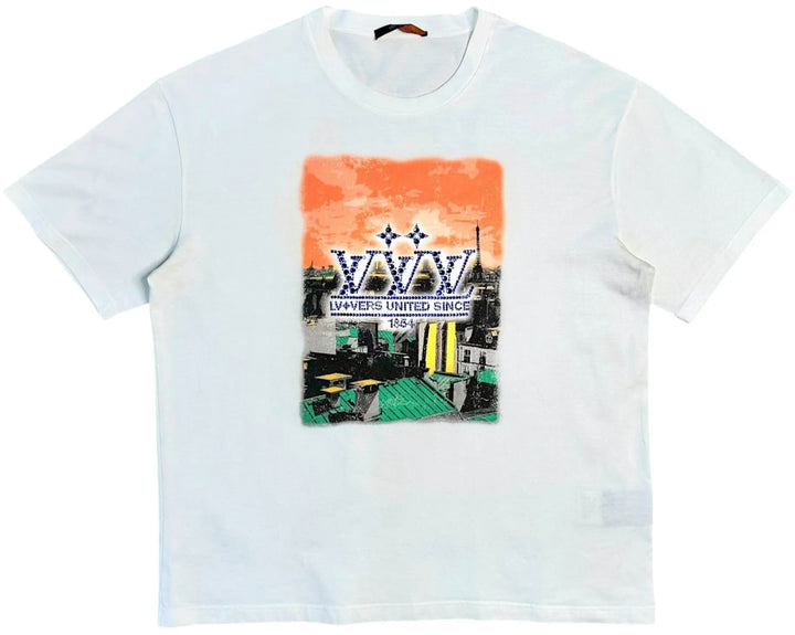 Louis Vuitton 'Lovers United' White Tee