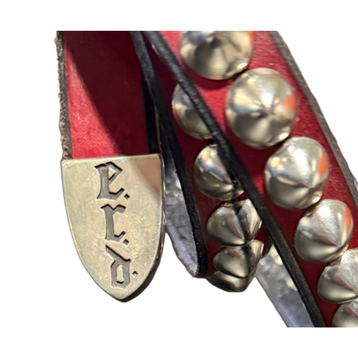 Enfants Riches Déprimés 'Studded Leather' Red Belt