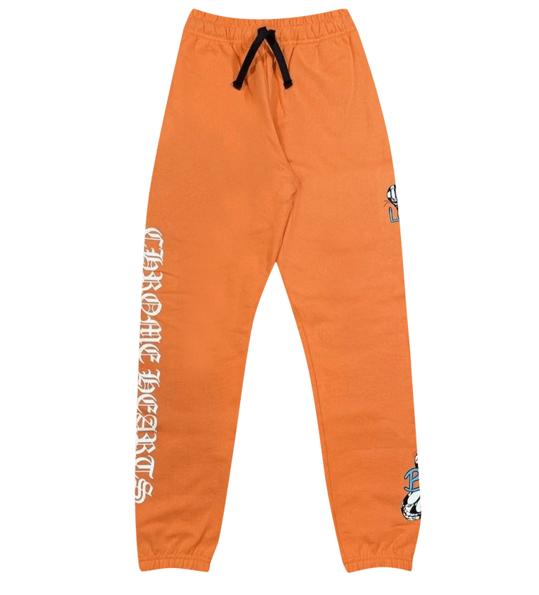 Chrome Hearts Matty Boy 'Link and Build' Orange Sweatpants