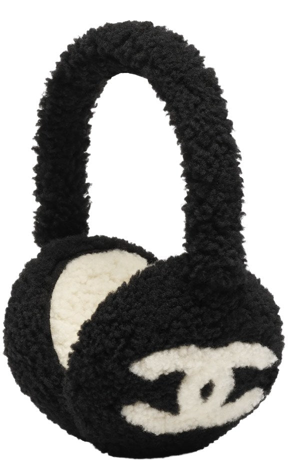 Chanel Shearling Lambskin Earmuffs