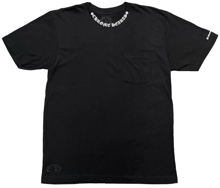 Chrome Hearts 'Neck Logo' Pocket Black Tee