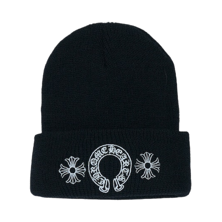 Chrome Hearts 'Horseshoe Logo' Black Beanie