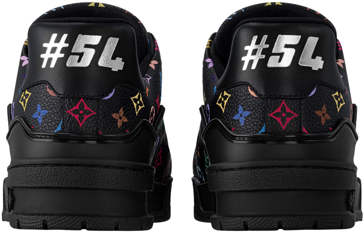 Louis Vuitton x Takashi Murakami 'Black' Monogram LV Trainer