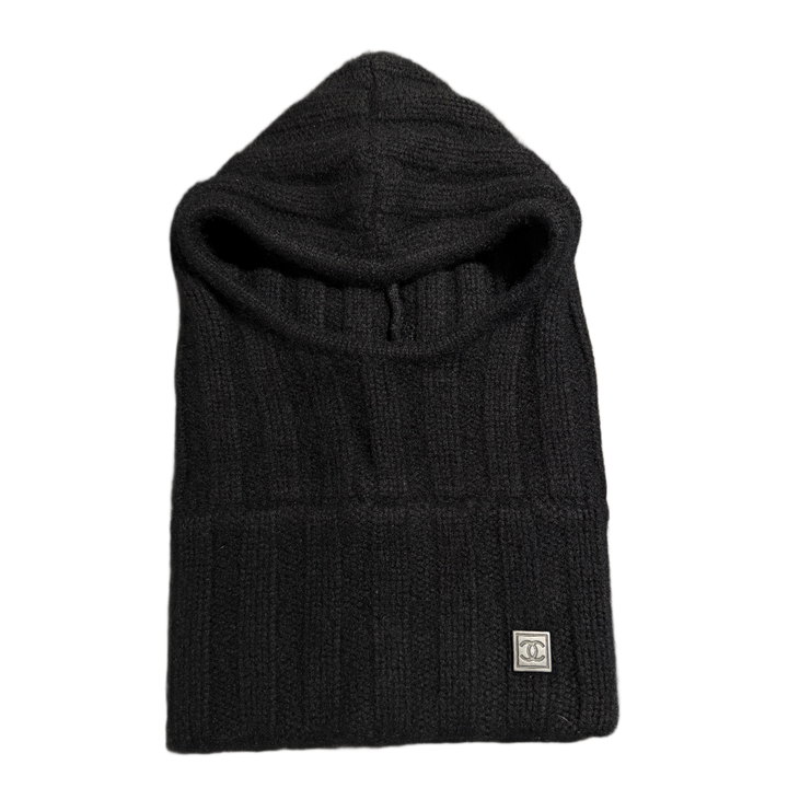 Chanel 'Sport Cashmere' Black Balaclava