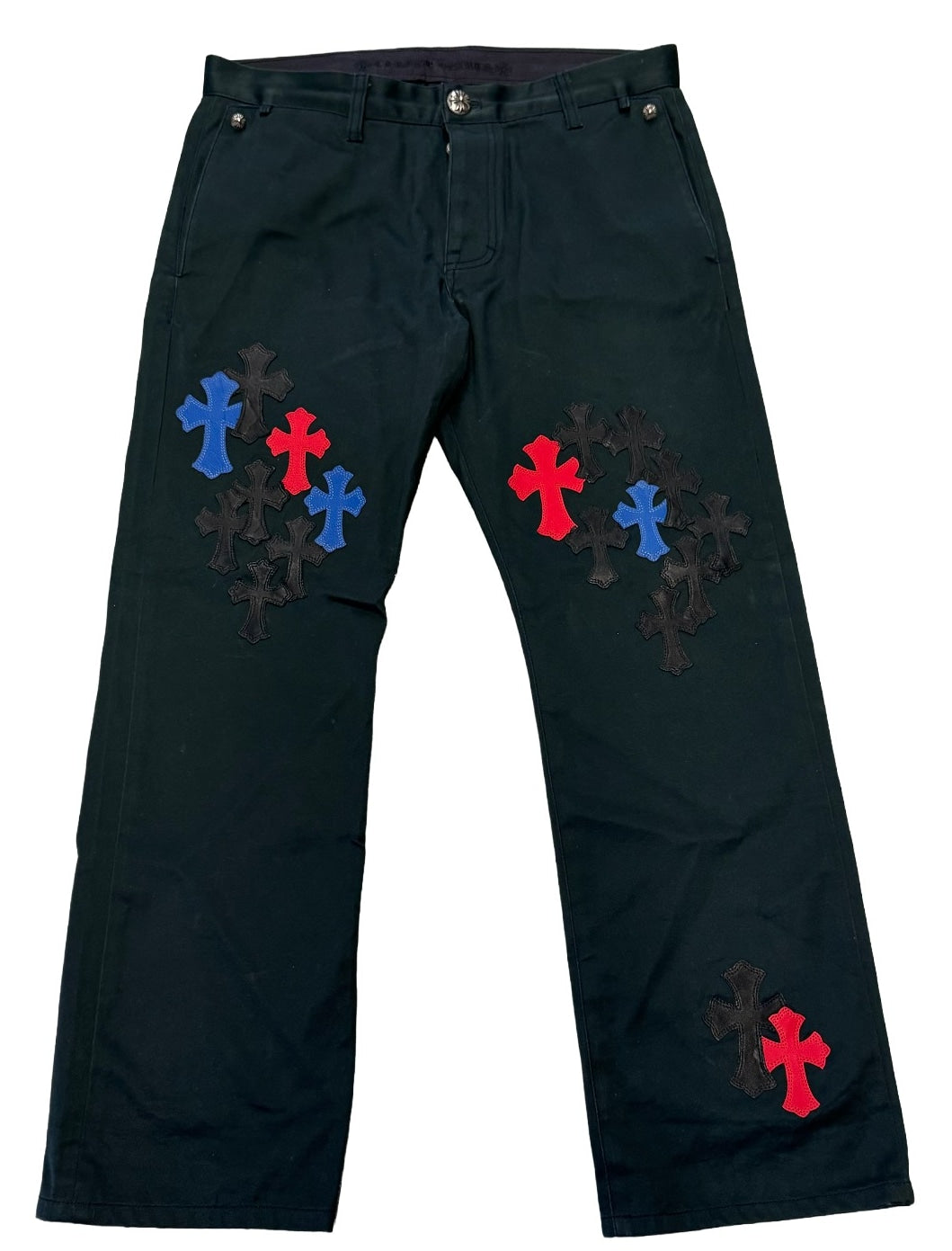 Chrome Hearts '35 Patch' Black Chino Pants