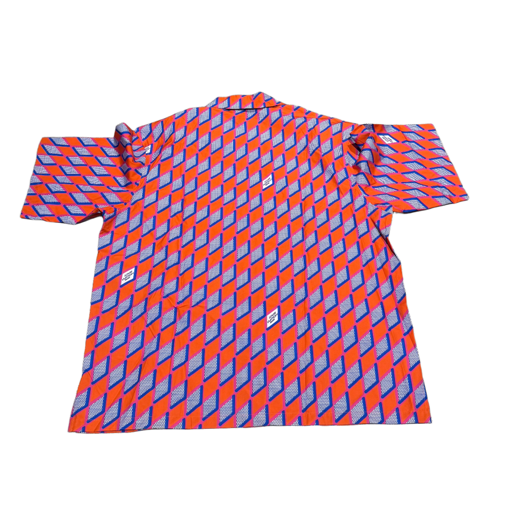 Louis Vuitton 'Orange Diamond Damier' Cricket Button-Up Shirt