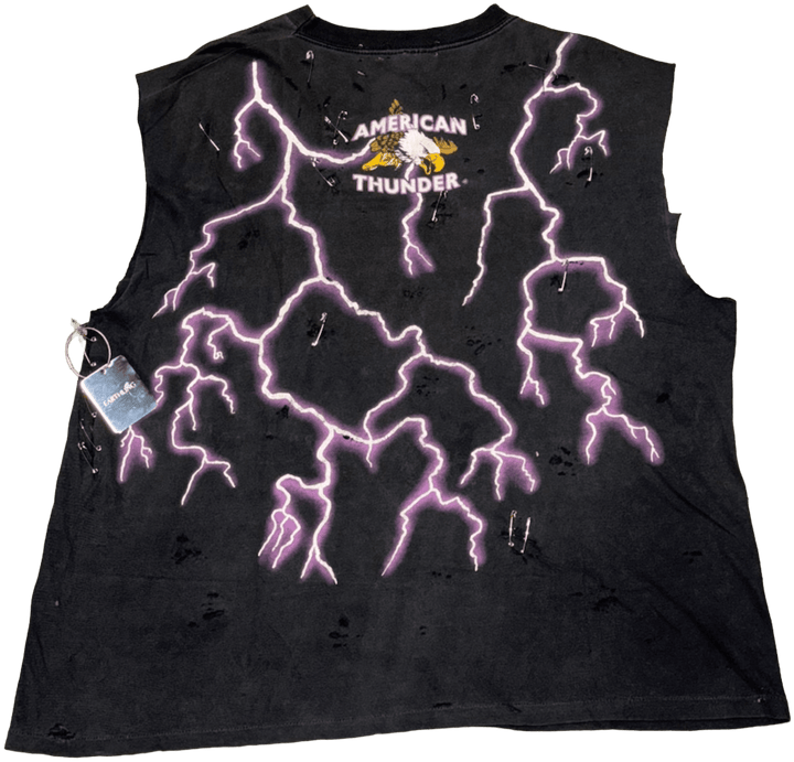 Earthling VIP 'Forever Free' Thrashed American Thunder Cutoff Tee