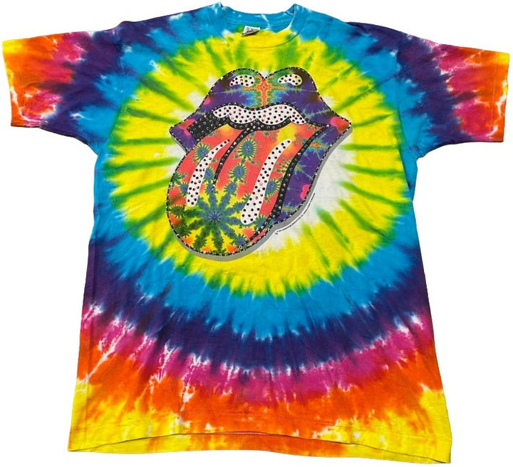 Rolling Stone 'Tie Dye' Vintage Rhinestone Tee