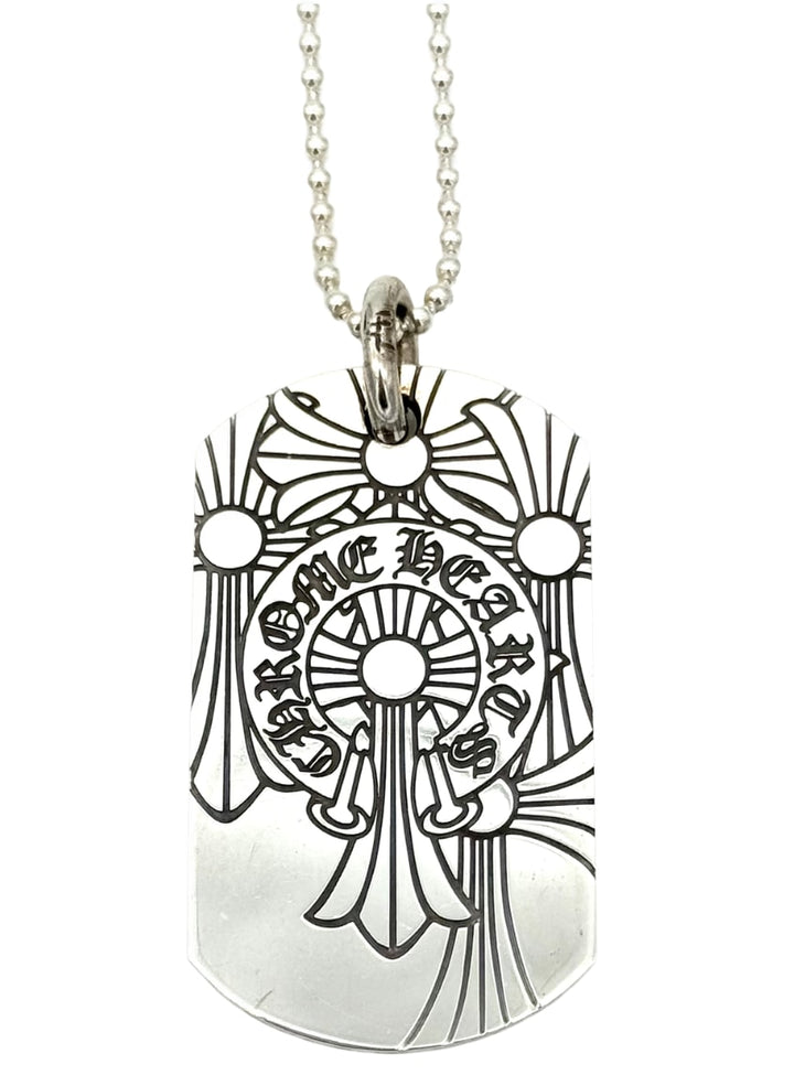 Chrome Hearts 'God Bless' Dog Tag Chain