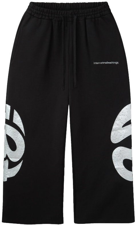 Internet Ruins Things 'Crystal Globe' Sweatpants Black