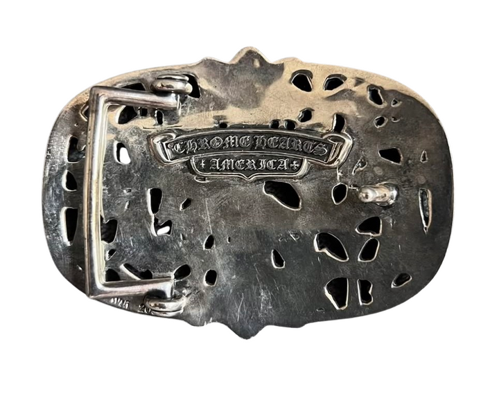 Chrome Hearts 'Cross Cemetery' Silver Buckle