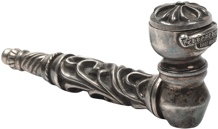 Chrome Hearts 'Floral Scroll' Silver Pipe