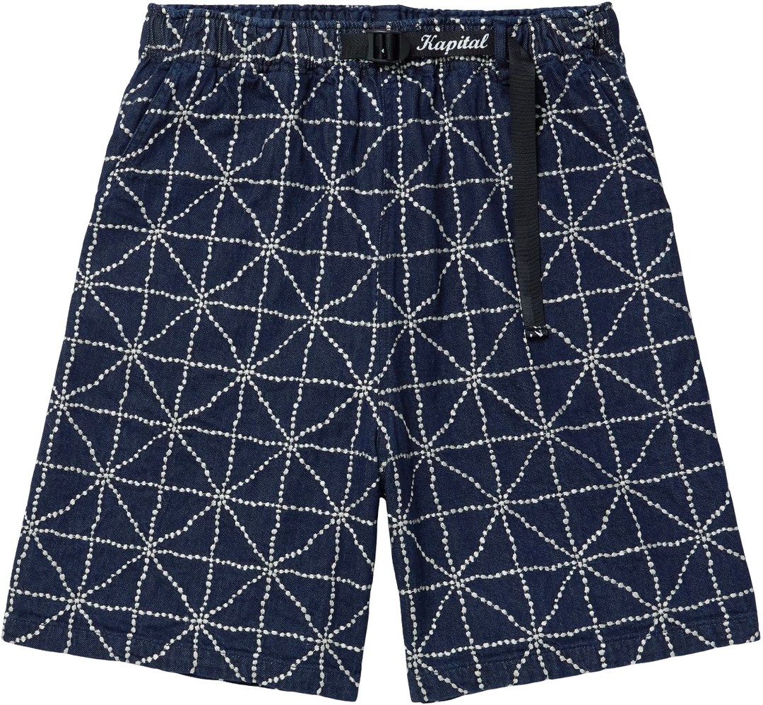 Kapital 'Embroidered' Blue Shorts