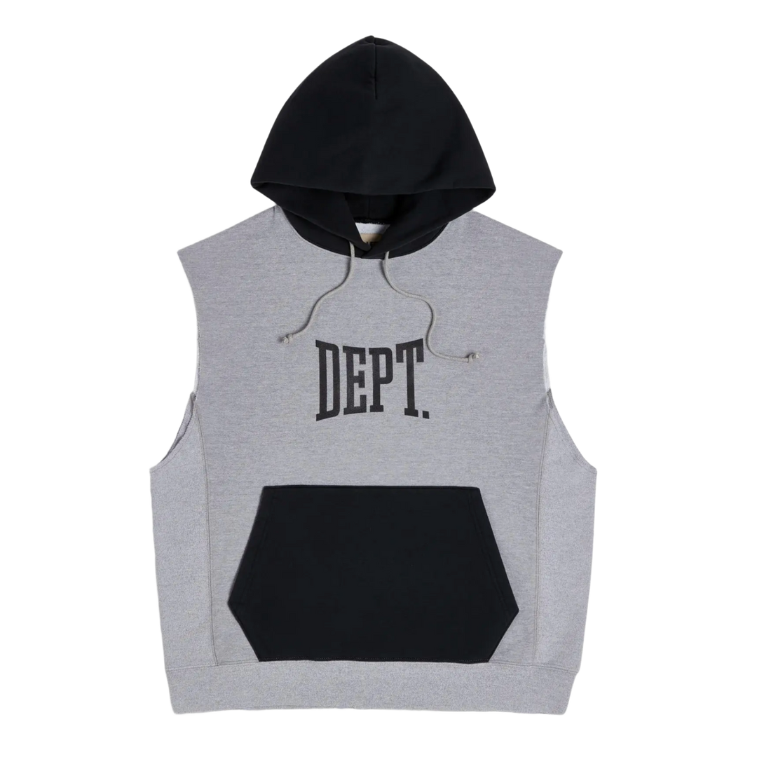 Gallery Dept. 'Grey/Black' Cutoff Hoodie