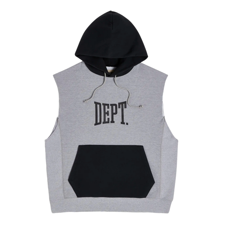 Gallery Dept. 'Grey/Black' Cutoff Hoodie