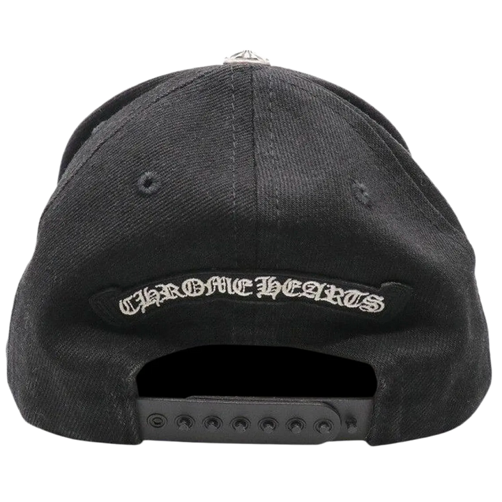 Chrome Hearts 'All Black' Floral Dagger Snapback Hat