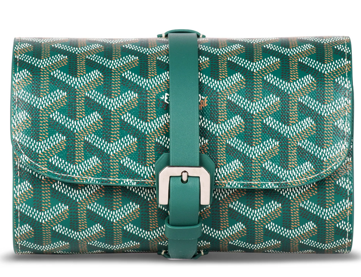 Goyard 'Double Travel' Green Watch Case