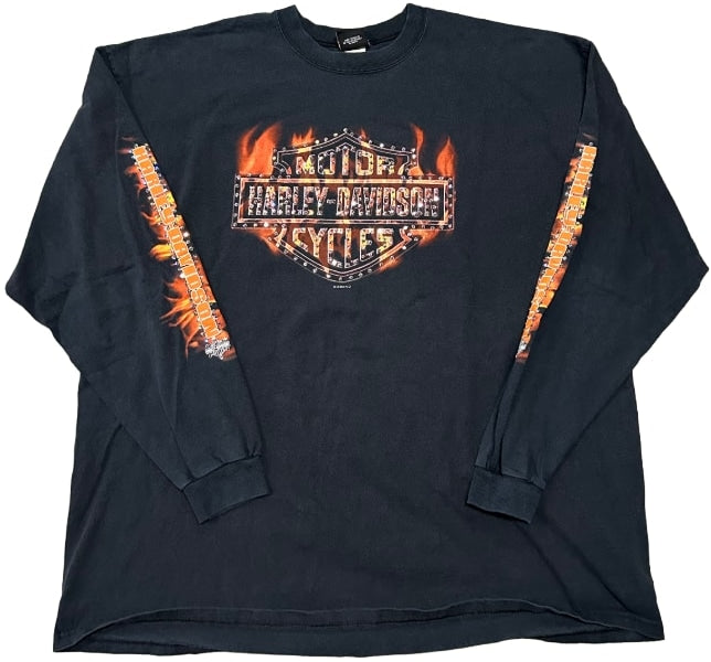 Harley Davidson 'Oak Lawn, IL' Rhinestone Vintage Tee