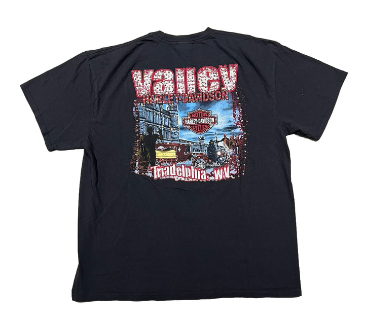 Harley Davidson 'Triadelphia' Rhinestone Vintage Tee