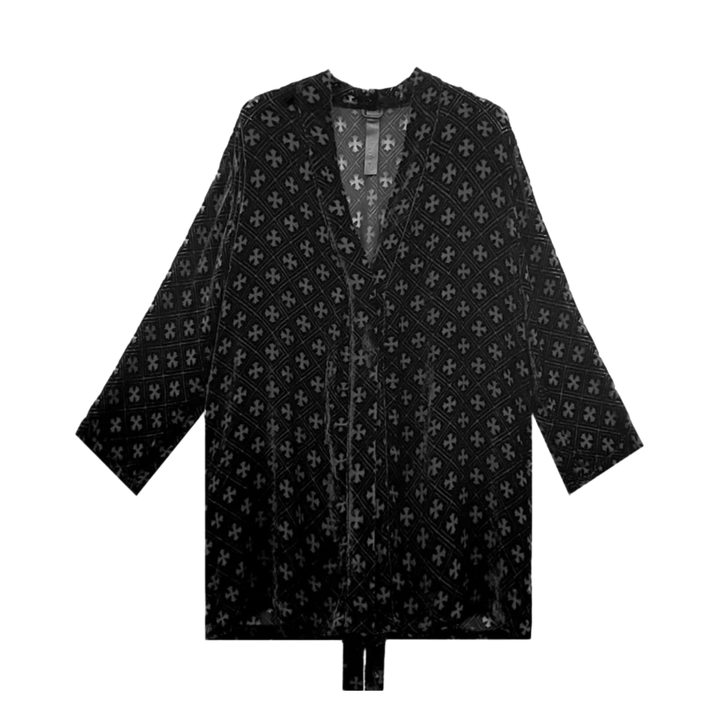 Chrome Hearts 'Black' Velvet Cross Nightgown