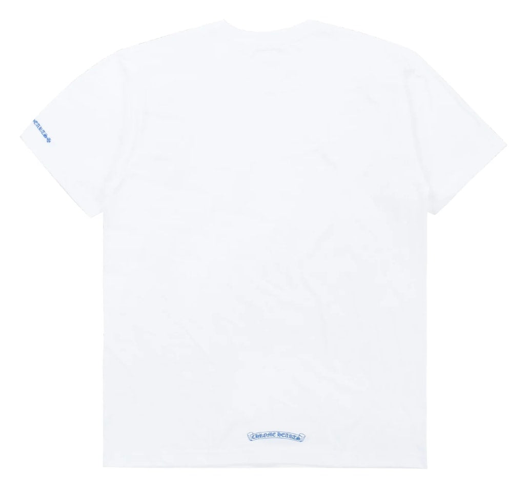 Chrome Hearts 'White/Blue' Collar Logo Tee