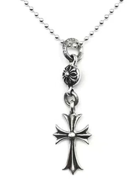 Chrome Hearts Tiny Cross Crossball Necklace