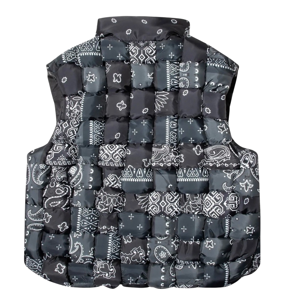 Kapital Bandana 'Keel Weaving' Black Vest