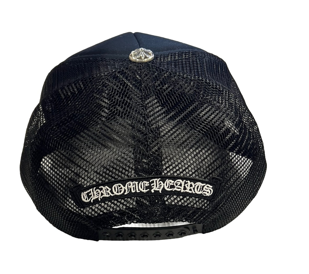 Chrome Hearts 'Black on Black' Cemetery Trucker Hat
