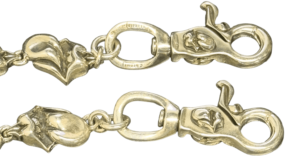 Chrome Hearts 'Rolling Stones' 13 Link Silver Wallet Chain