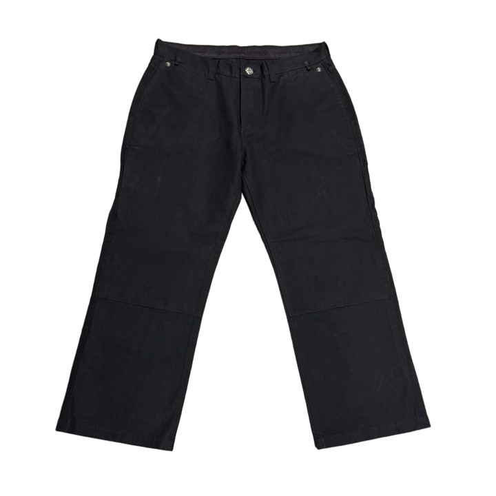 Chrome Hearts '13 Cross Patch' Black Double Knee Carpenter Pants