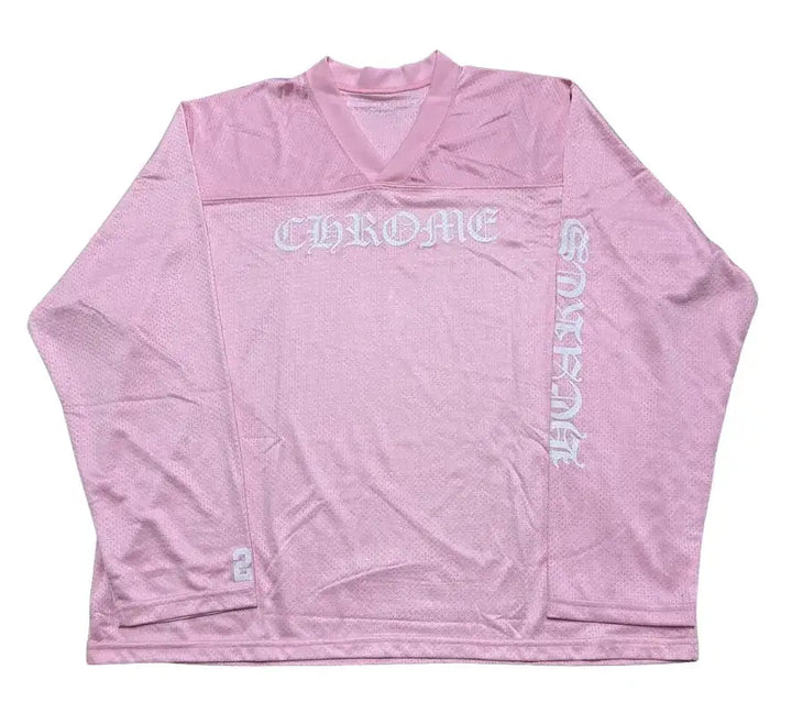 Chrome Hearts 'Love You' Pink Mesh Warm Up Jersey