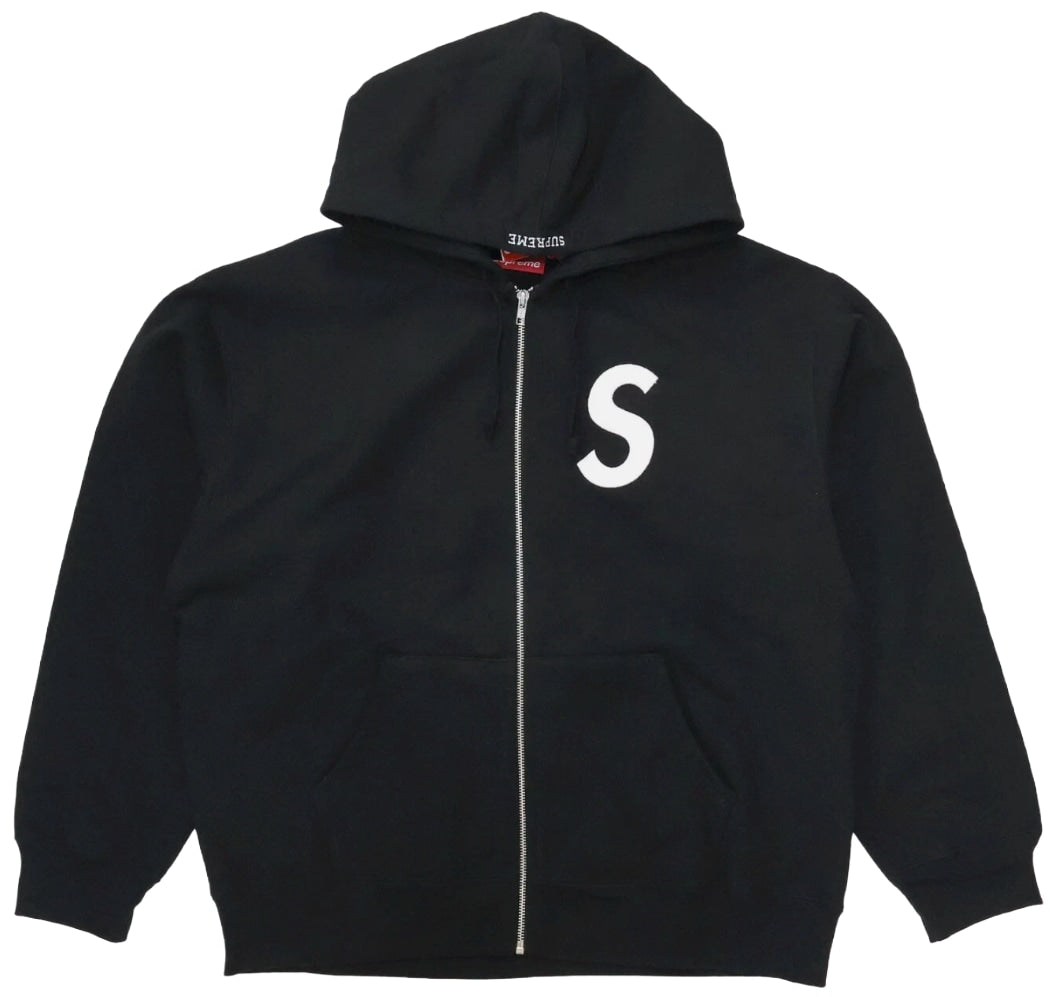 Supreme 'Black' S Logo Zip Up Hoodie
