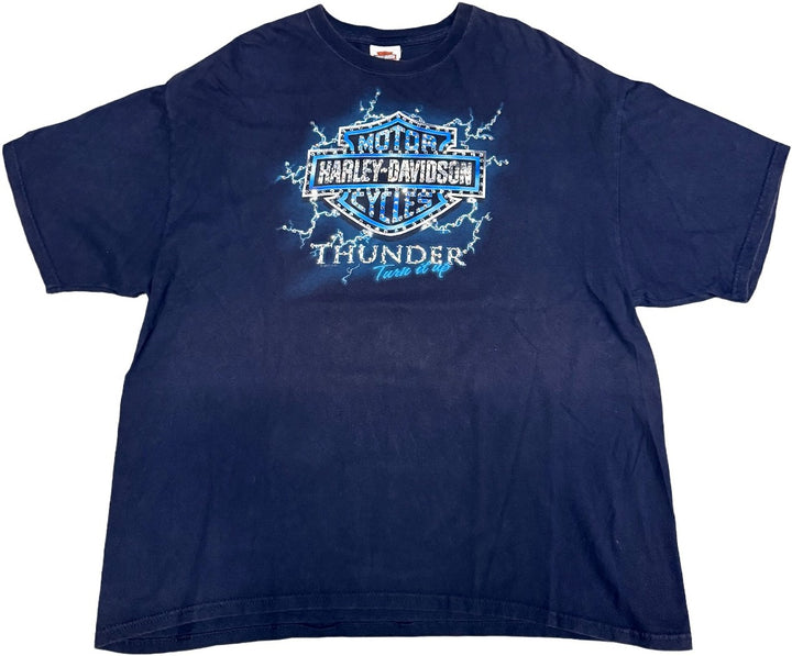 Harley Davidson 'Thunder' Rhinestone Vintage Tee