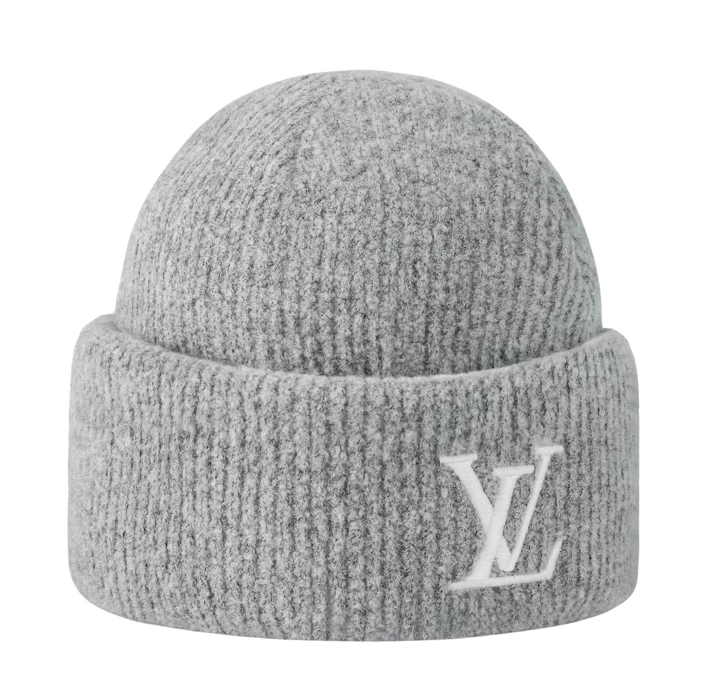 Louis Vuitton Crush Damoflage 'Pearls' Reversible Grey Beanie