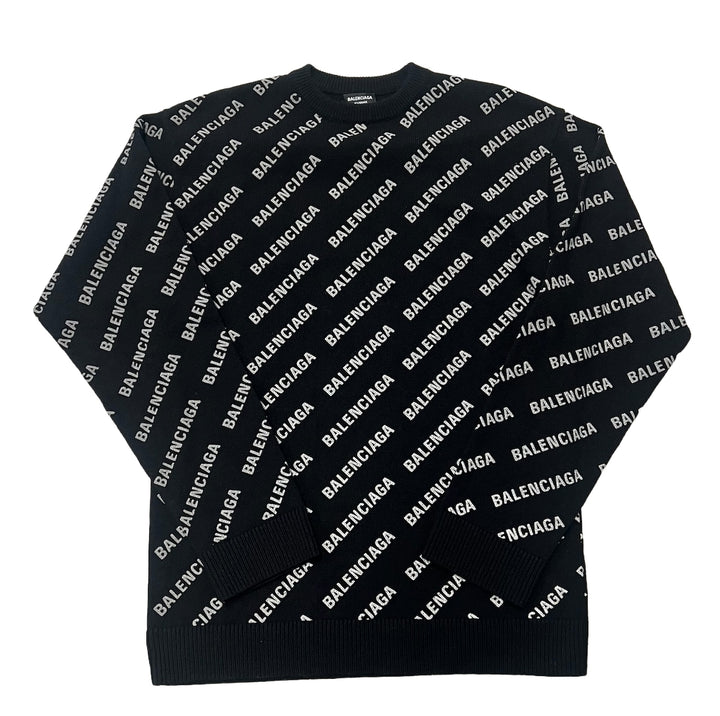 Balenciaga 'Mini Logo' Black Sweater