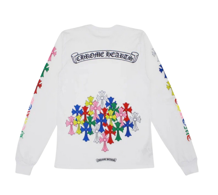 Chrome Hearts 'Multi Color Cross Cemetery' Long Sleeve T-shirt