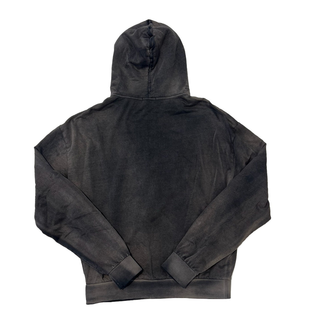 Bossi 'Blue Skull' Faded Wash Zip-Up Hoodie