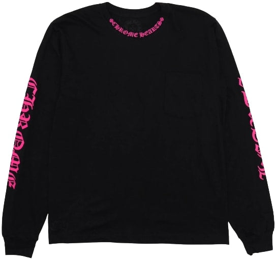 Chrome Hearts 'Pink' Pocket Longsleeve Tee